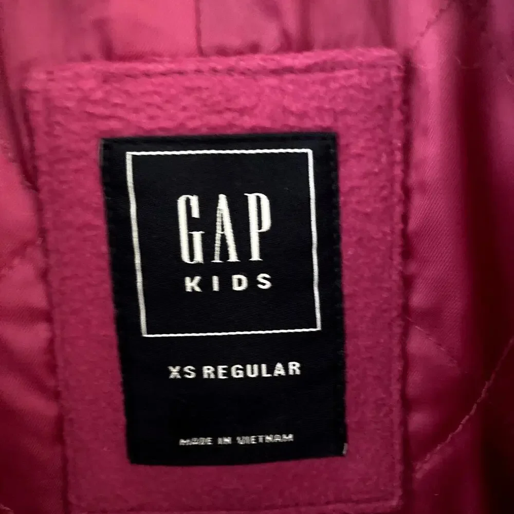 Gap Kids Solid Peacoat Wool Blend Fuchsia Petal Pink XS 4/5
